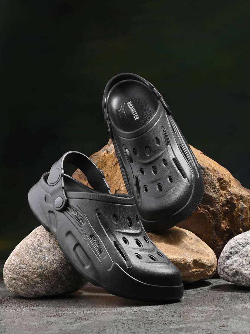Buy The Roadster Lifestyle Co. Men Black Comfort Lightweight Clogs Flip Flops for Men 29812378 Myntra