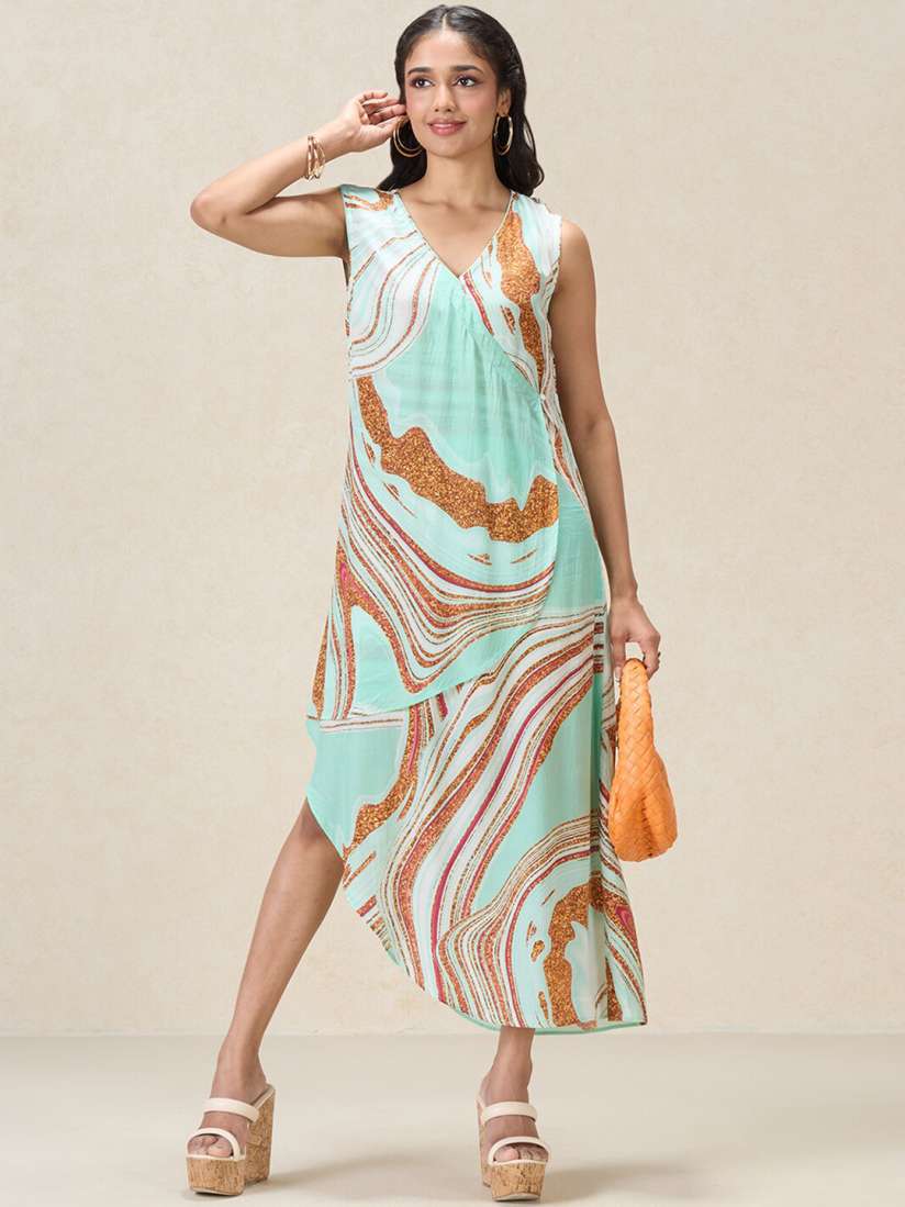 Buy navyasa by liva Women Print Liva A Line Maxi Dress Dresses for Women 29812926 Myntra