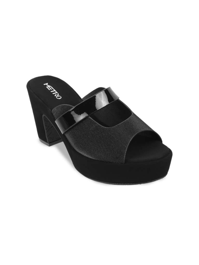 Buy Metro Textured Open Toe Platform Heels Heels for Women 29813580 Myntra