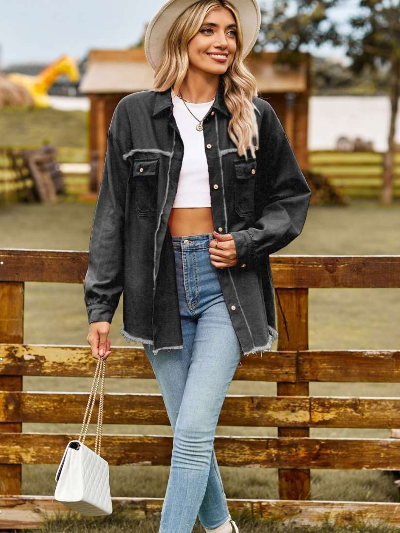 Buy 4WRD by Dressberry Washed Denim Jacket Jackets for Women 29813814 Myntra
