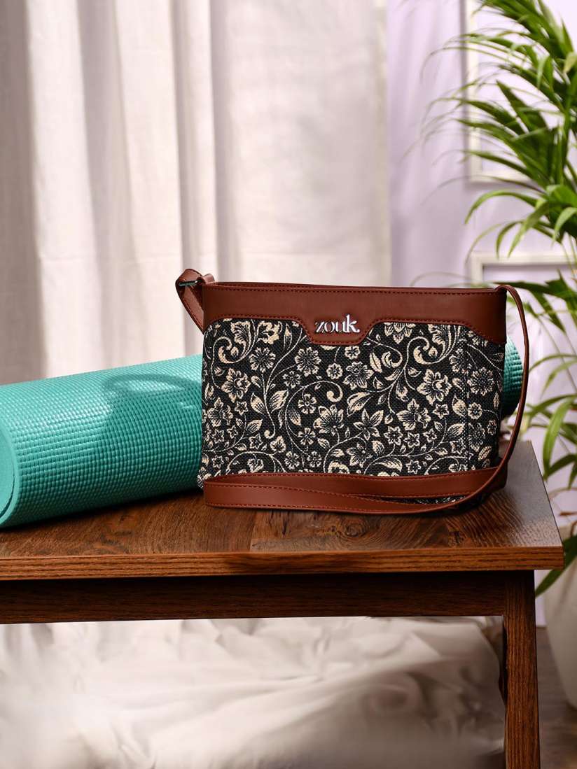 Buy ZOUK FloMotif Harmony Floral Printed Structured Sling Bag Handbags for Women 29816314 Myntra
