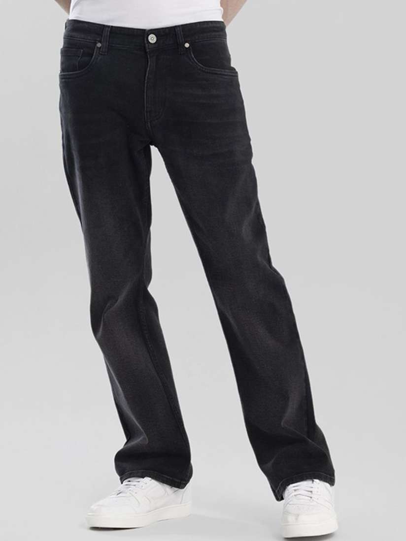 Buy Snitch Men Black Jean Regular Fit Mid Rise Low Distress Stretchable Jeans Jeans for Men 29822324 Myntra