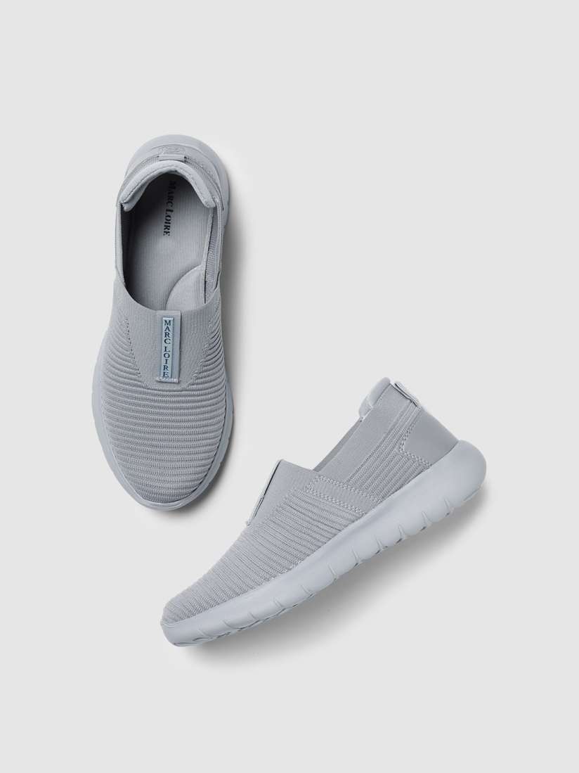 Buy Marc Loire Women Textured Round Toe Memory Foam Textile Slip On Sneakers Casual Shoes for Women 29824746 Myntra
