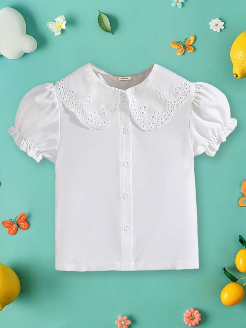 Buy INCLUD Peter Pan Collar Puff Sleeve Top Tops for Girls 29829368 Myntra