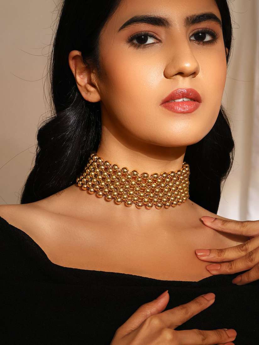 Buy Priyaasi Gold Plated Choker Necklace Necklace and Chains for Women 29834268 Myntra