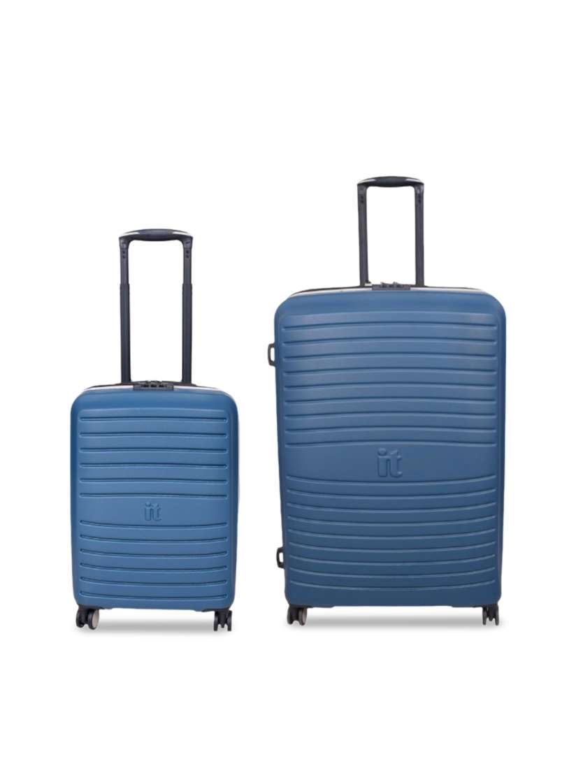 Buy IT luggage Eco Protect Set Of 2 Textured Hard Sided Cabin Trolley Bags Trolley Bag for Unisex 29834386 Myntra