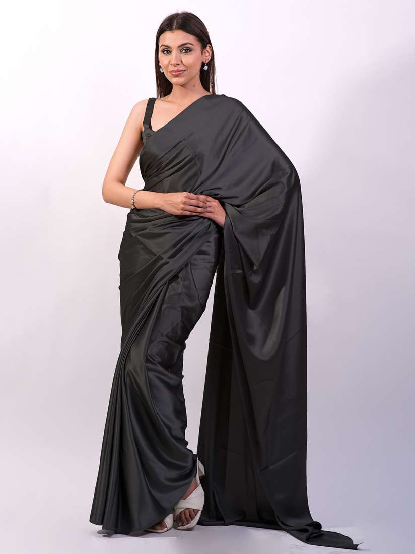 Myntra satin sarees deals