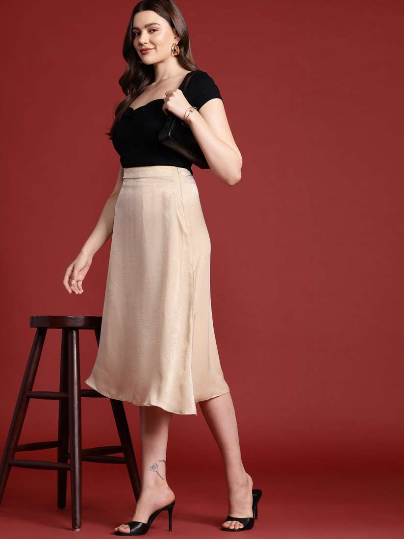 A line skirt myntra outlet