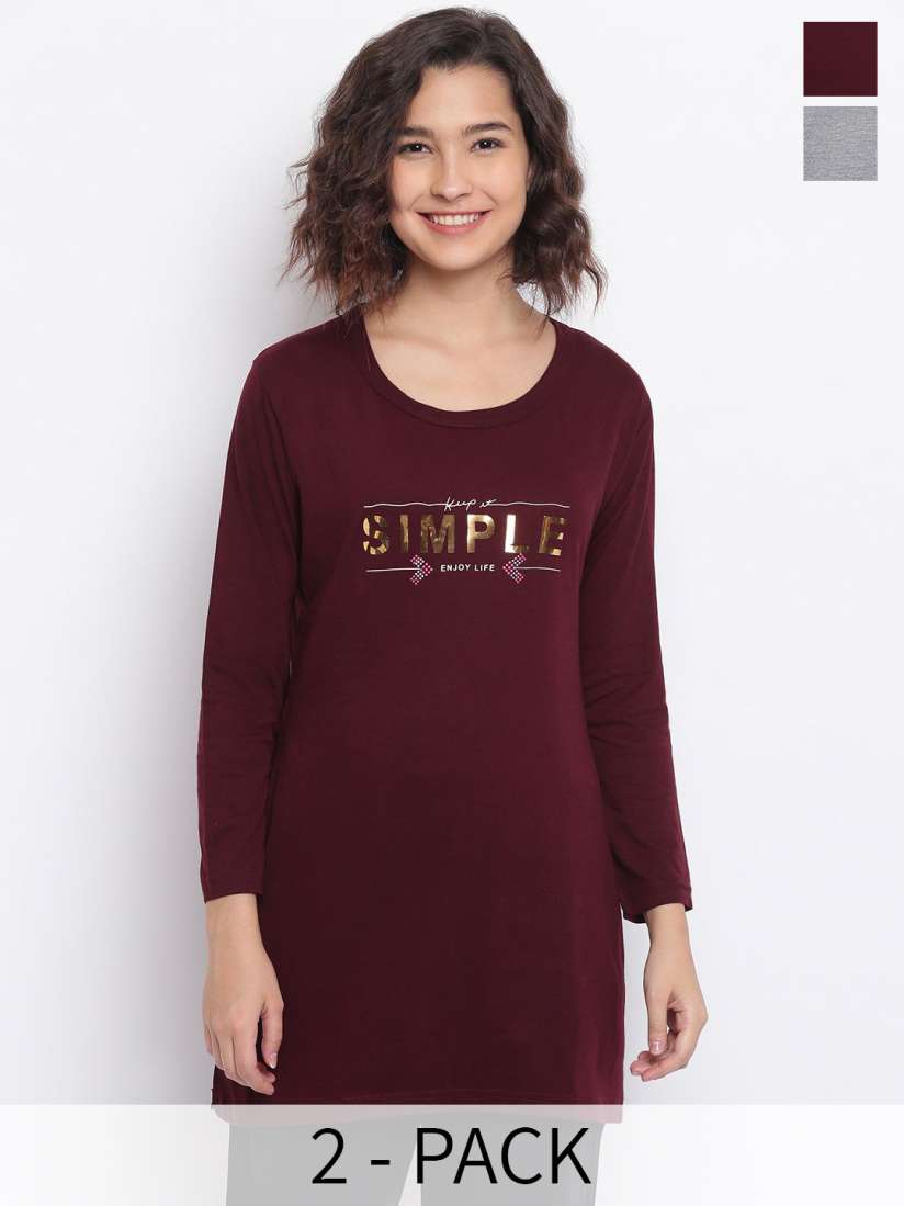 Full sleeve t shirts for womens myntra shop