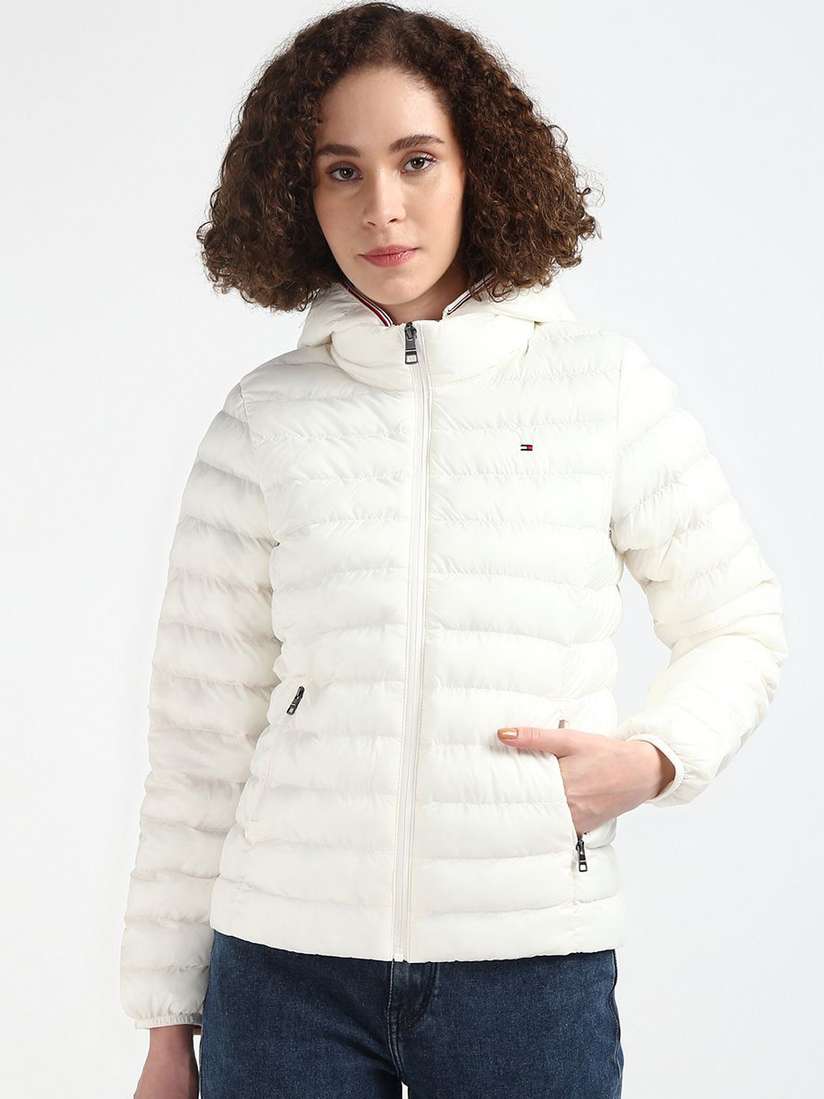 Tommy Hilfiger Ladies White Puffer Jacket Tommy Hilfiger Women