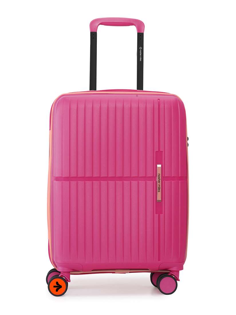 Buy Nasher Miles Springfield Polypropylene Cabin Pink Trolley Bag 20 Inch 55cm Trolley Bag for Unisex 29846473 Myntra