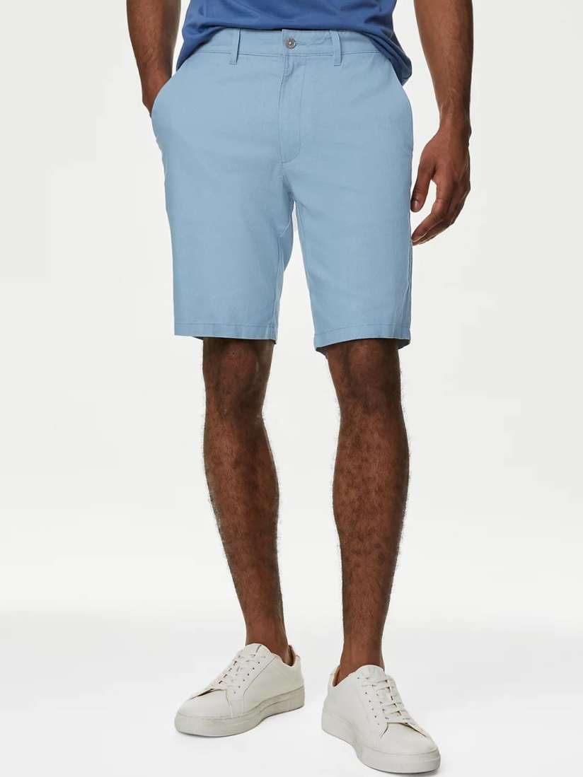 Buy Marks Spencer Men Mid Rise Linen Cotton Shorts Shorts for Men 29847483 Myntra