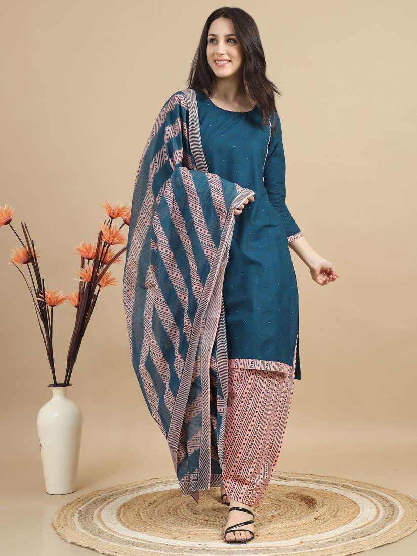 Miraan unstitched cotton dress material hot sale