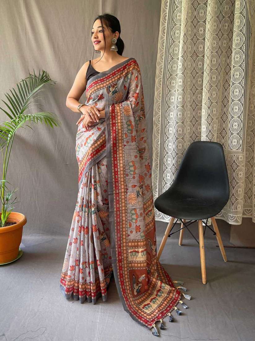 Buy Panzora Kalamkari Saree Sarees for Women 29851250 Myntra