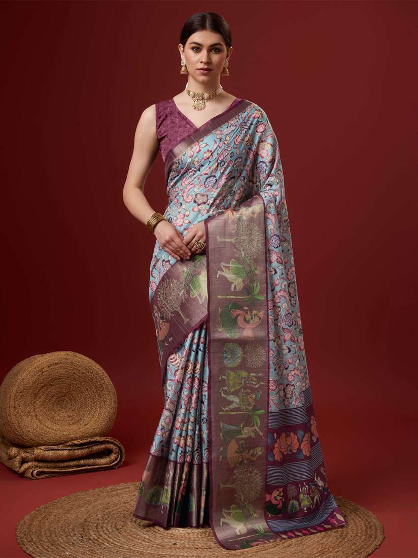 Floral sarees myntra top
