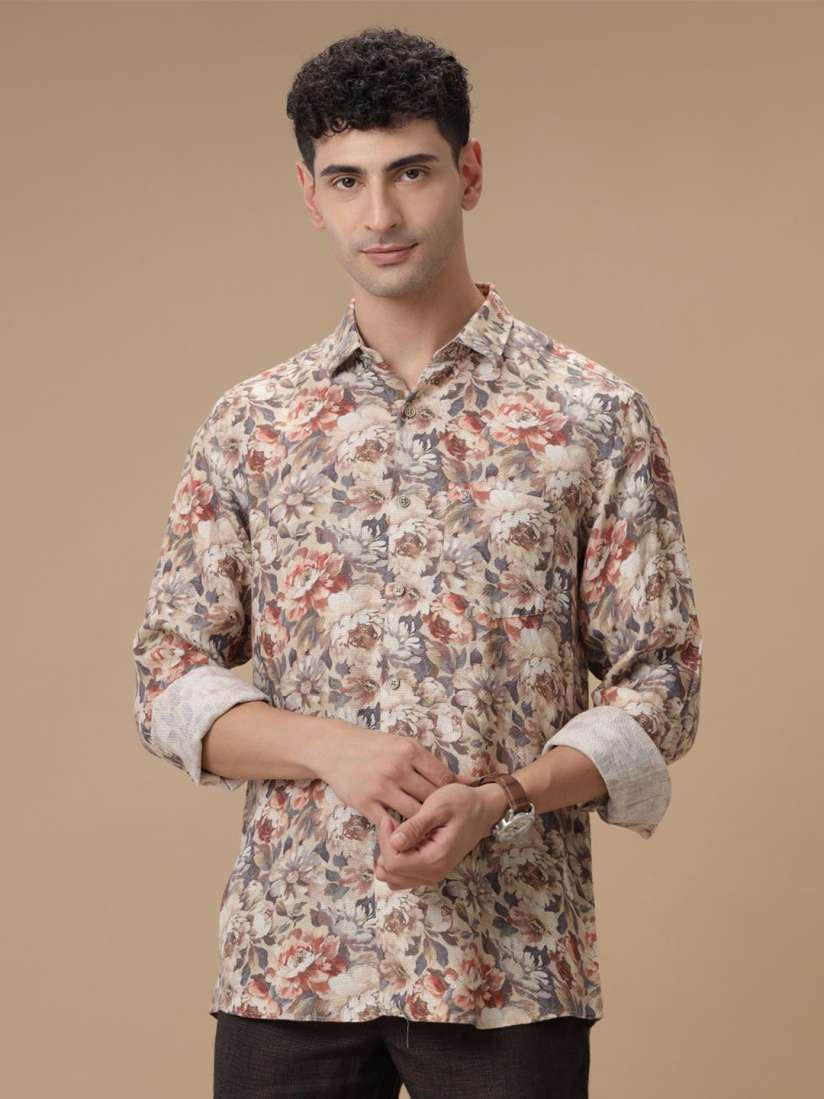 トップ patchwork linen カヴァル／vintage kaval shirt メルカリ - トップス