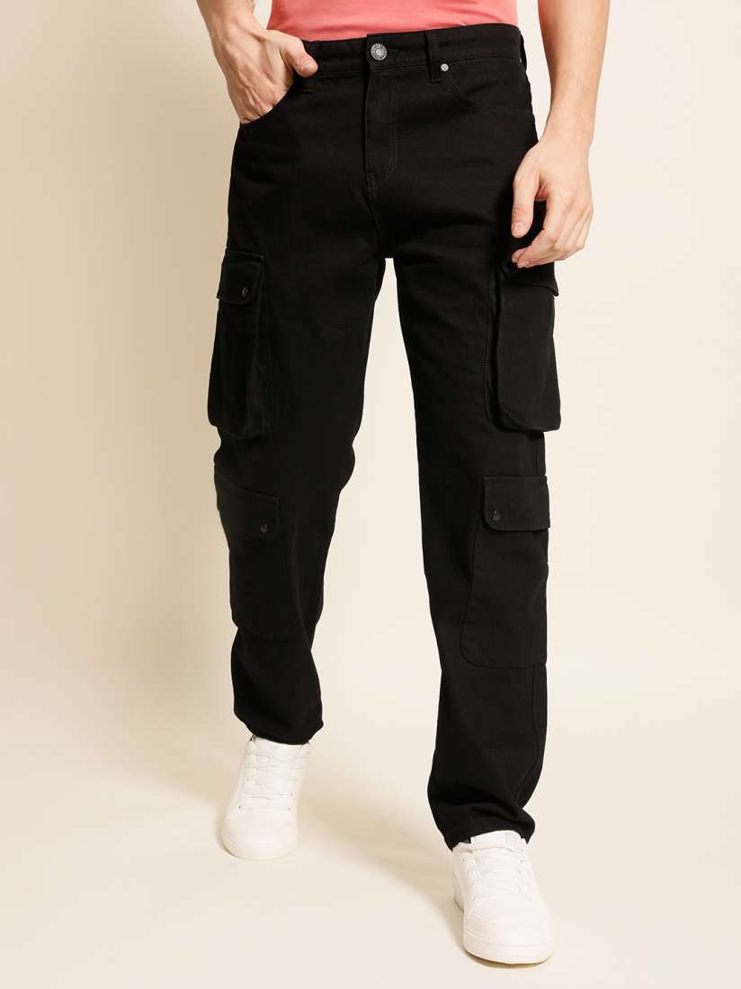 Buy Bene Kleed Men Mid Rise Clean Look Relaxed Fit Cargo Jeans Jeans for Men 29854548 Myntra