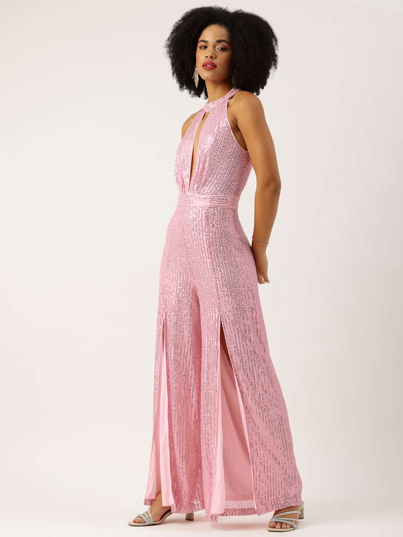 Bebe halter jumpsuit cheap