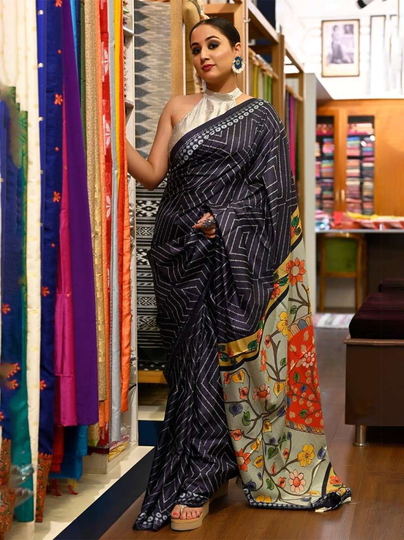 Myntra linen sarees deals