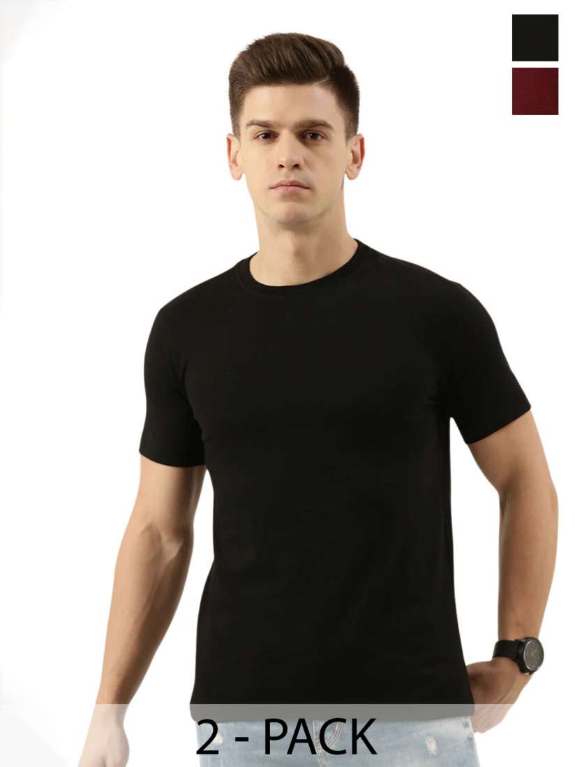Buy Bene Kleed Pack Of 2 Round Neck Tshirts Tshirts for Men 29856741 Myntra