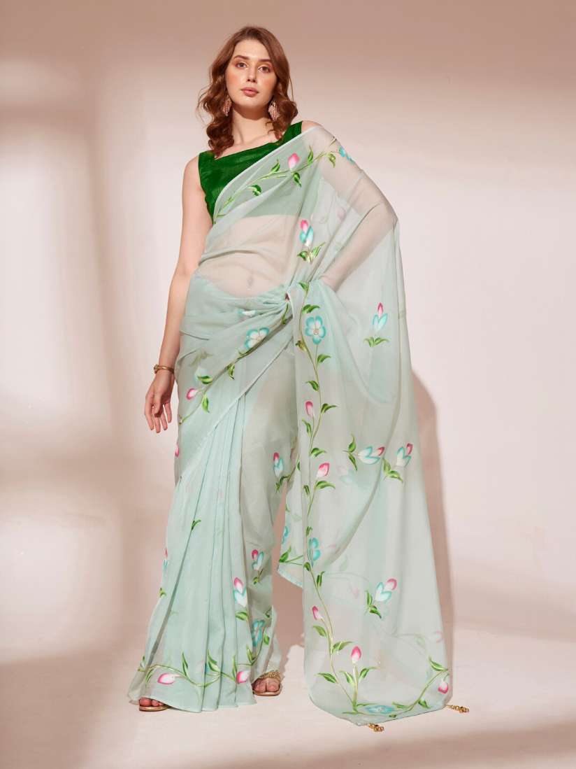Myntra floral saree online