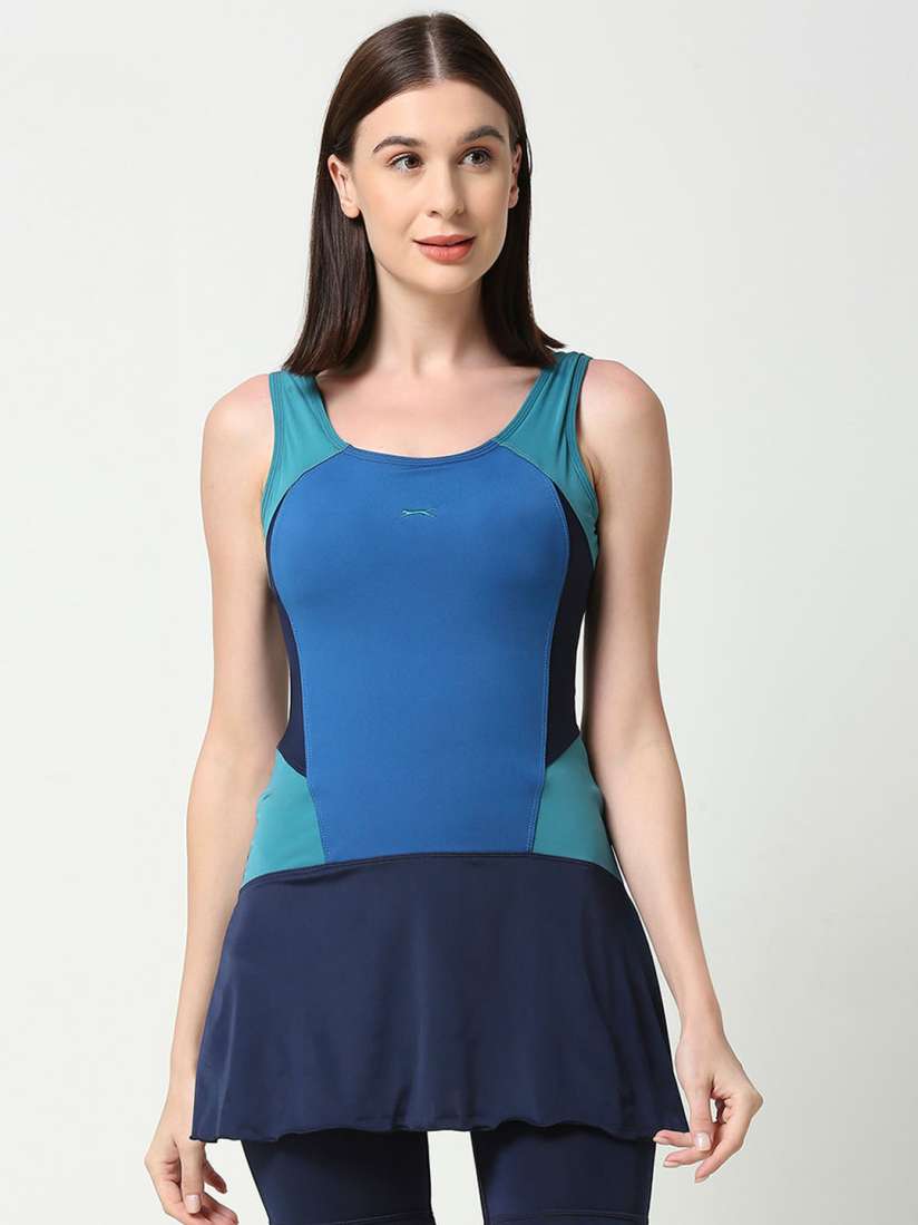 Buy Black Panther Round Neck Colourblock Frock Style Swim Set Swimwear for Women 29866477 Myntra
