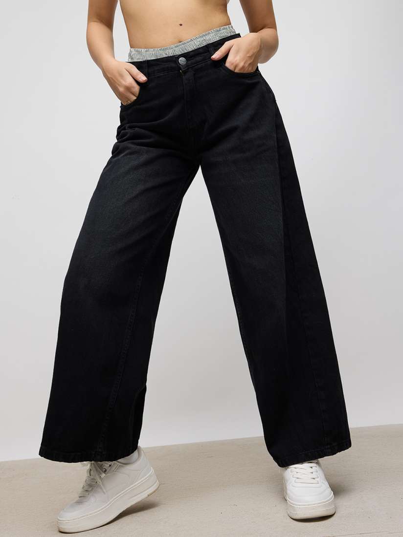 Buy FREAKINS Women Straight Fit High Rise Cotton Jeans Jeans for Women 29867299 Myntra