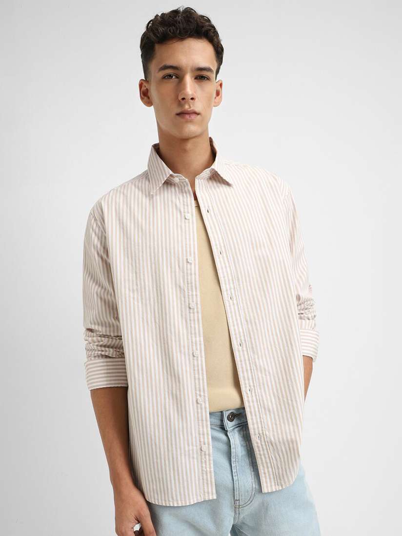 forever 21 striped long sleeve shirt