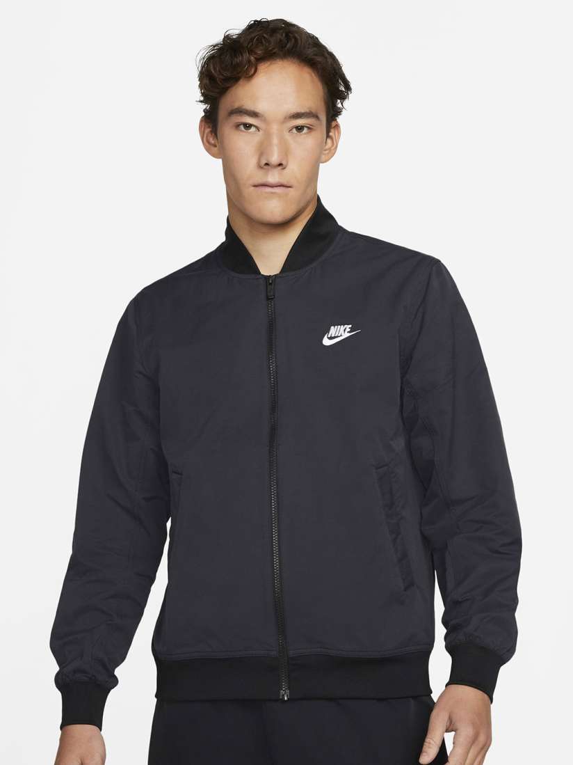 Buy Nike Sportswear Sport Essentials Men s Woven Unlined Bomber Jacket Sweatshirts for Men 29870049 Myntra