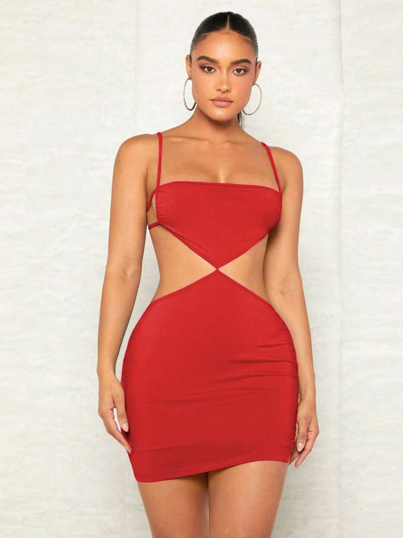 Buy Krelin Cut Out Detail Open Back Bodycon Dress Dresses for Women 29871365 Myntra