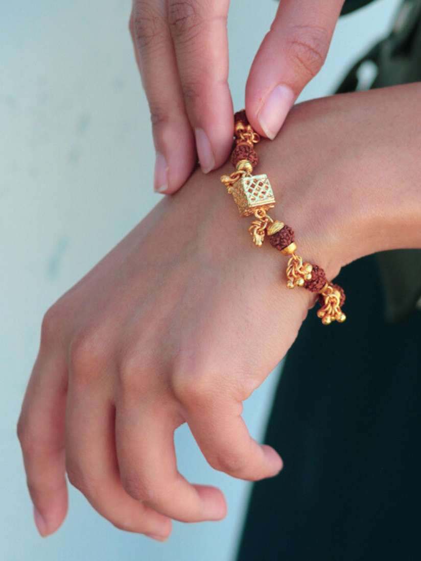 Rudraksha bracelet for ladies new arrivals
