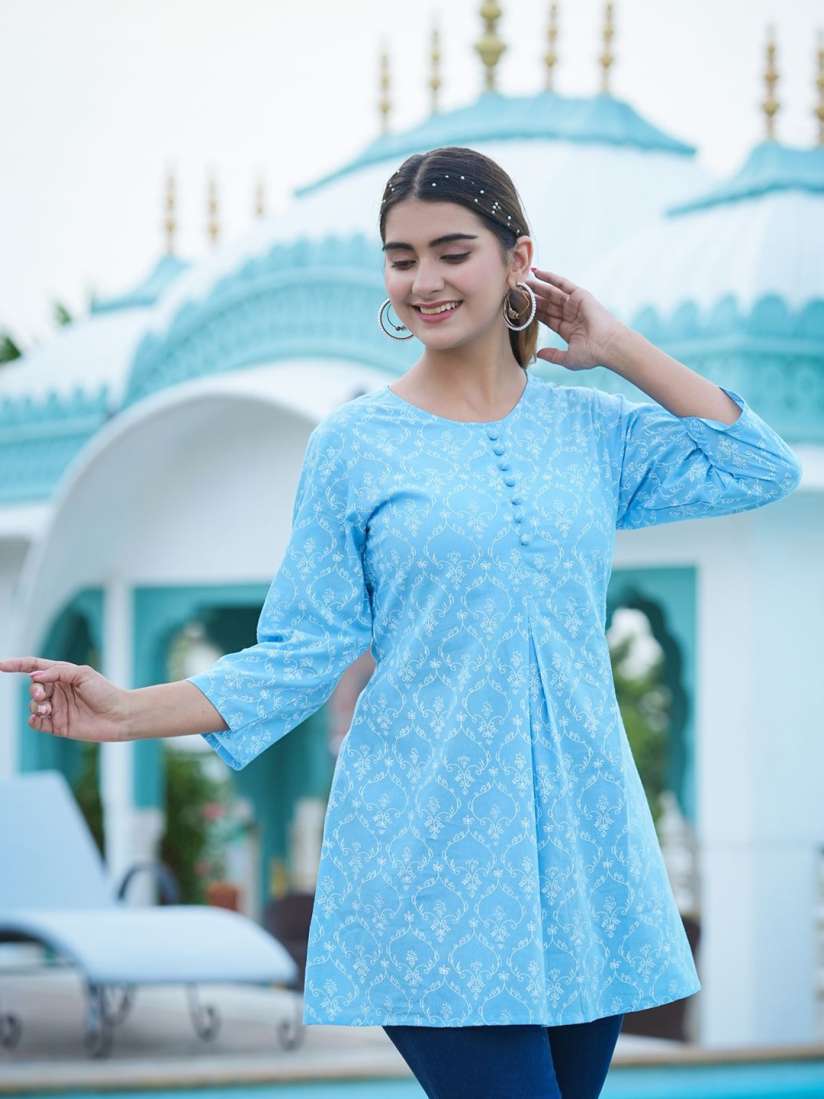 Buy KALINI Ethnic Printed Pure Cotton Short Kurti Kurtis for Women 29872844 Myntra