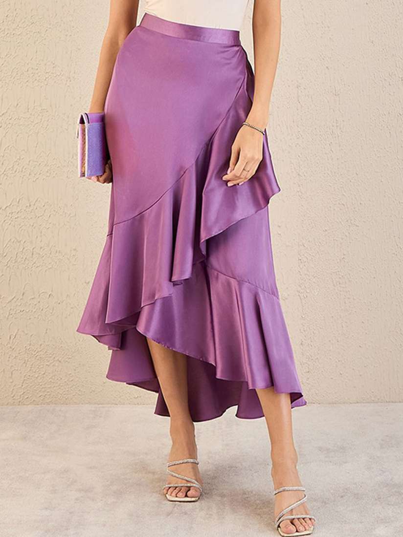Buy First Resort by Ramola Bachchan Maxi Frill Flared Long Skirts Skirts for Women 29878473 Myntra