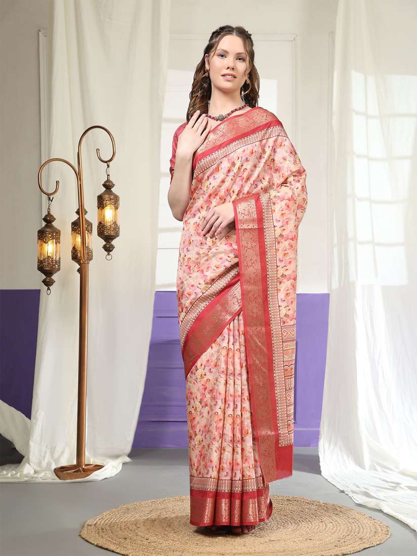 Buy PRATIBIMB Floral Zari Pure Silk Saree Sarees for Women 29884792 Myntra