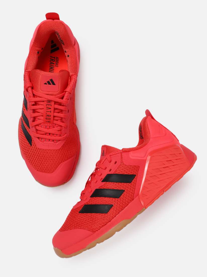 Red adidas gym shoes outlet