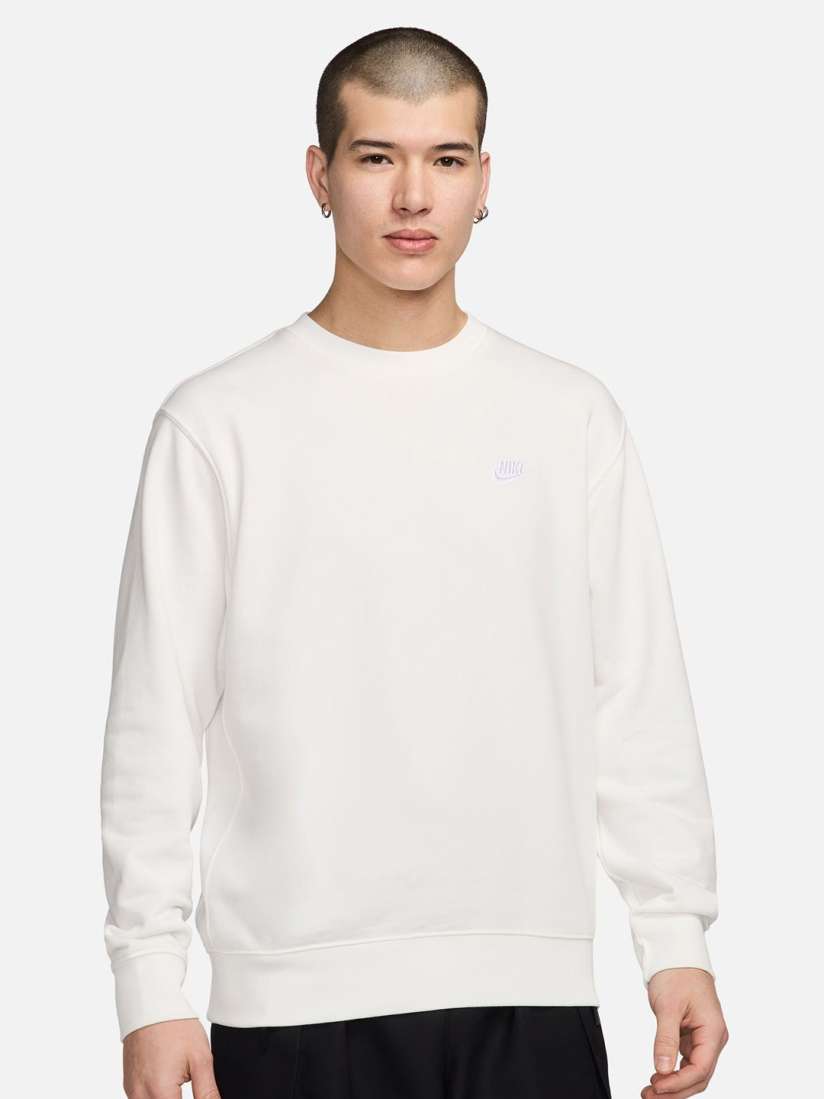 Buy Nike Sportswear Club Men s French Terry Crew Sweatshirts for Men 29887067 Myntra