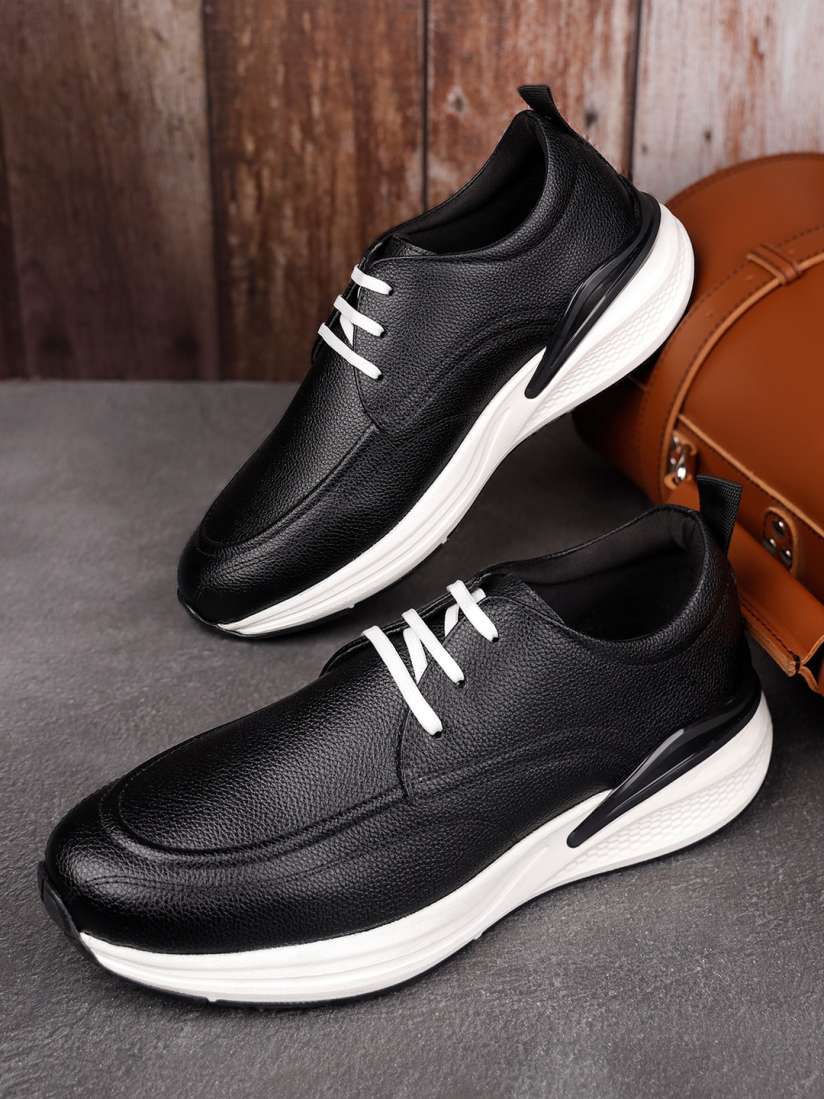 Buy LOUIS STITCH Men s Egyptian Black Leatherette Fashion Sneaker Cushioned Casual Shoes Casual Shoes for Men 29892580 Myntra