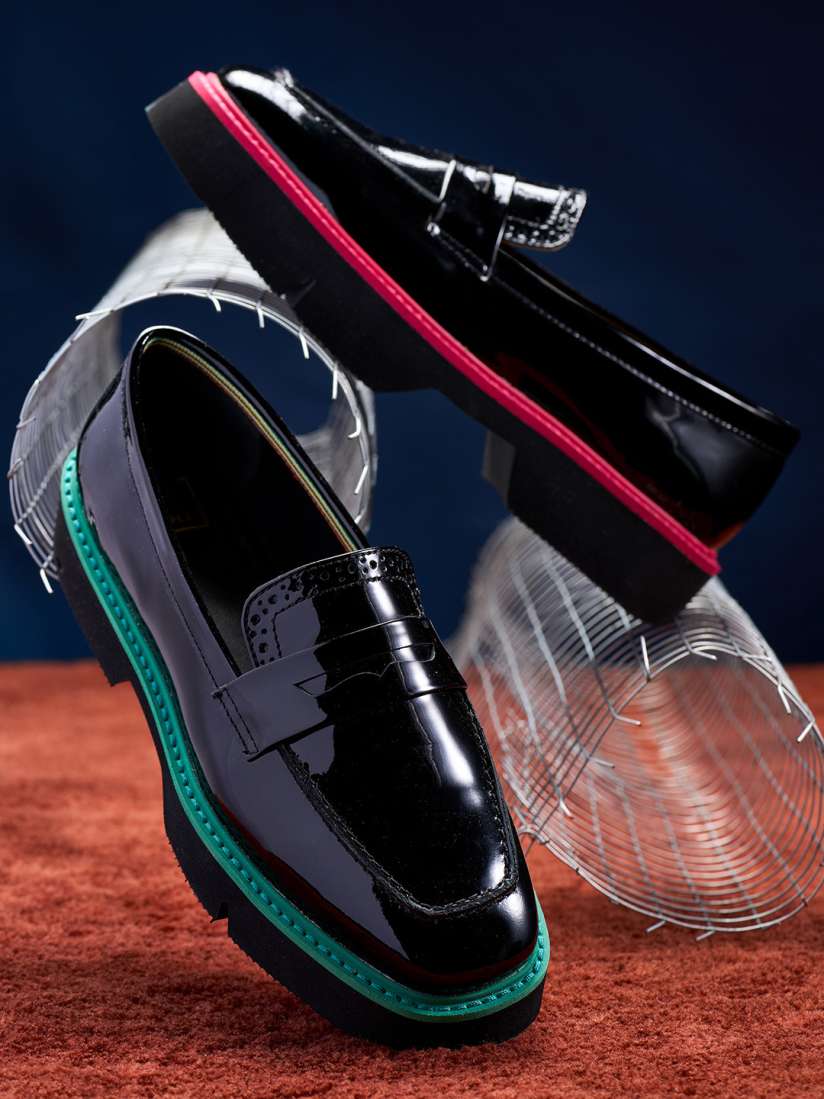 Leather shoes myntra store