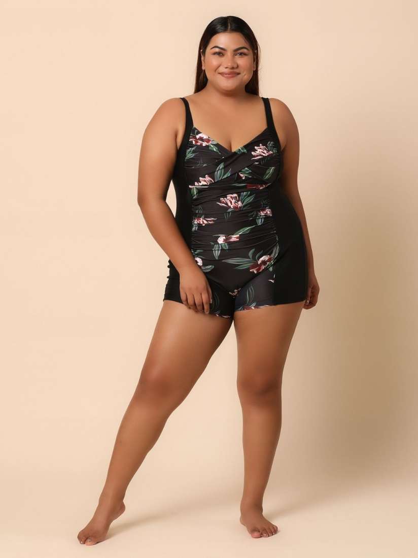 Legsuit swimwear plus size clearance