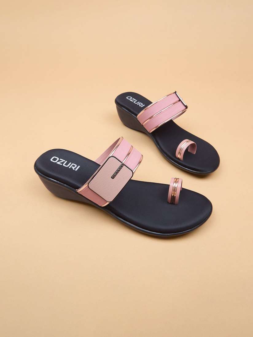 Buy Ozuri Synthetic Comfort Heel Sandals Heels for Women 29899697 Myntra