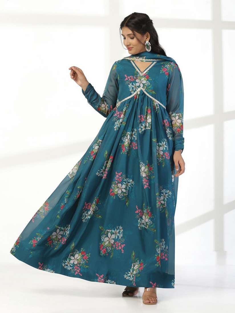 Buy FASHION DREAM Floral Print Maxi Dress - Ethnic Dresses for  