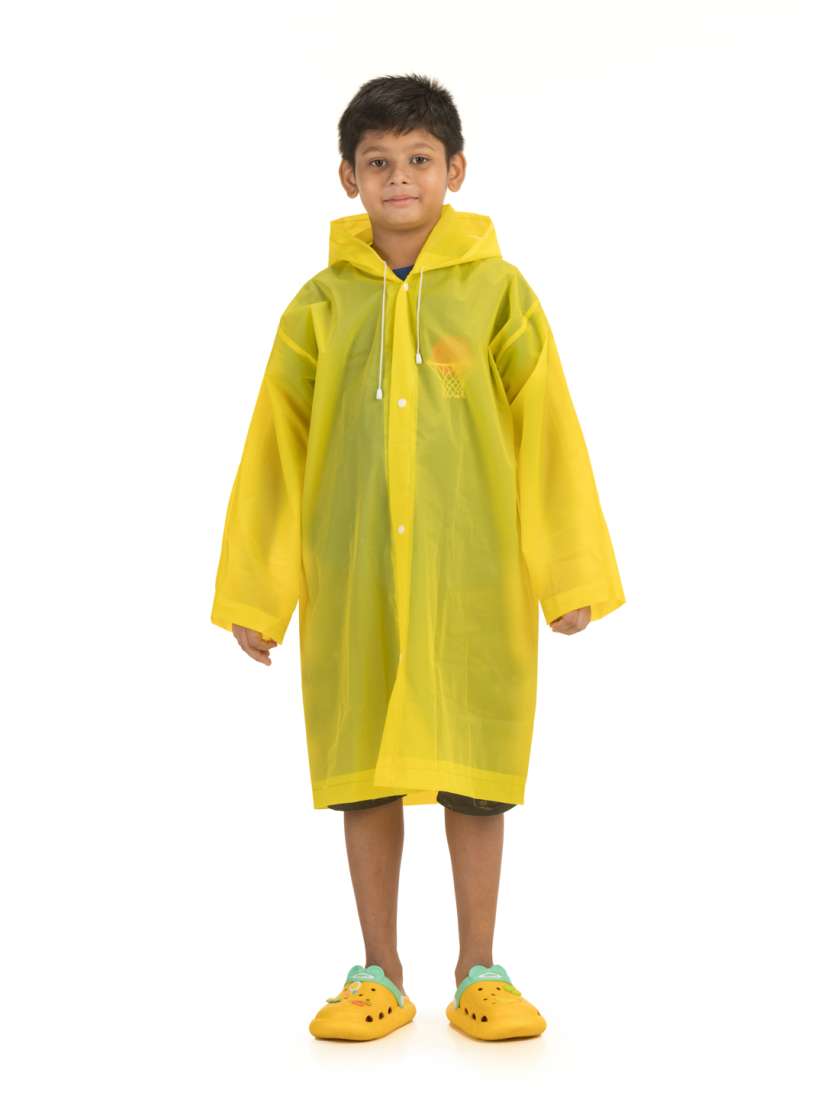 Buy Yellow Bee Boys Solid Hooded Rain Jacket Rain Jacket for Boys 29901127 Myntra