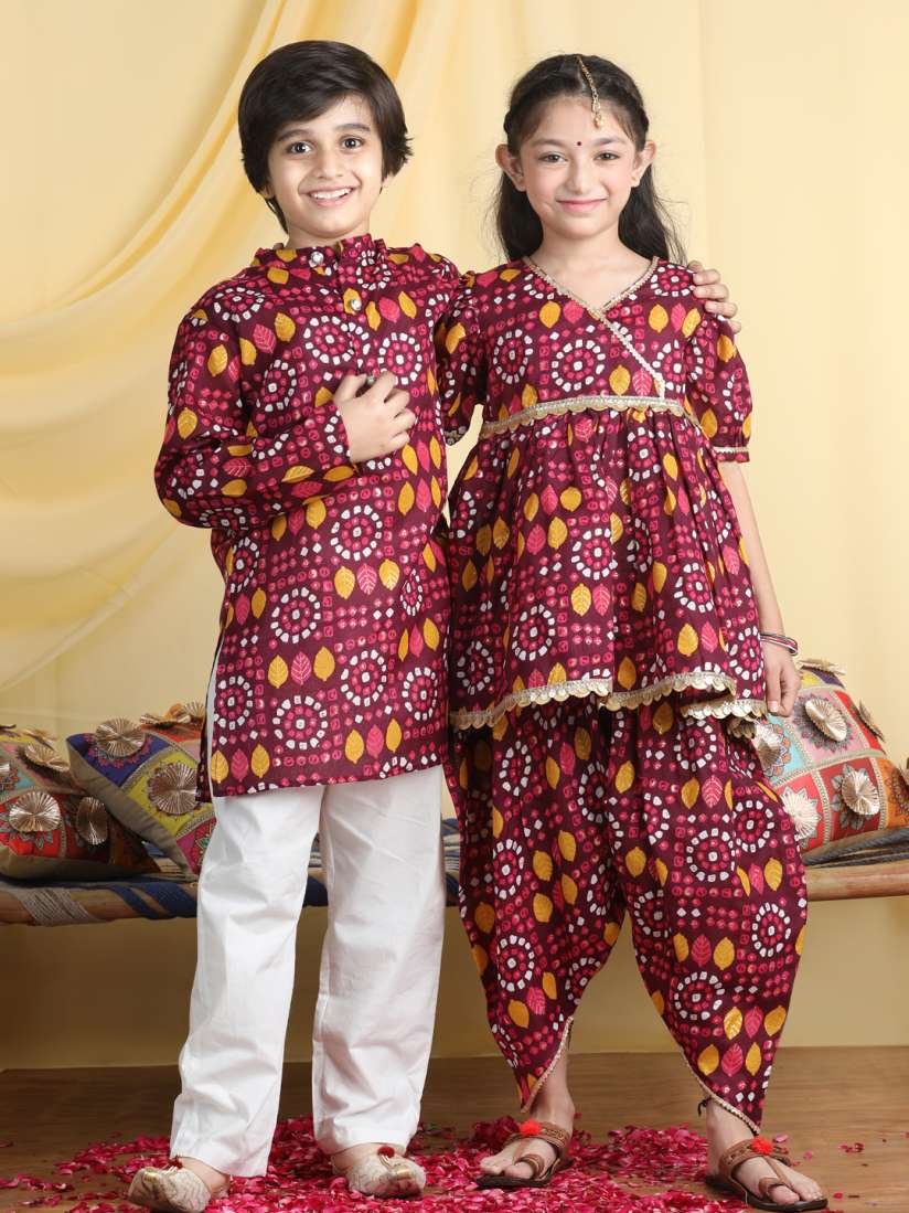Angrakha dhoti kurta set best sale