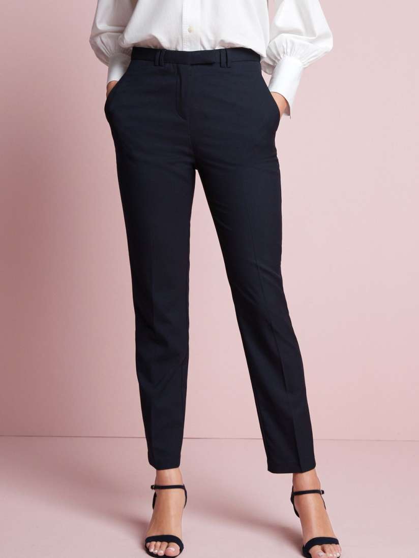 Buy NEXT Women Slim Fit Semi Formal Trousers Trousers for Women 29905682 Myntra