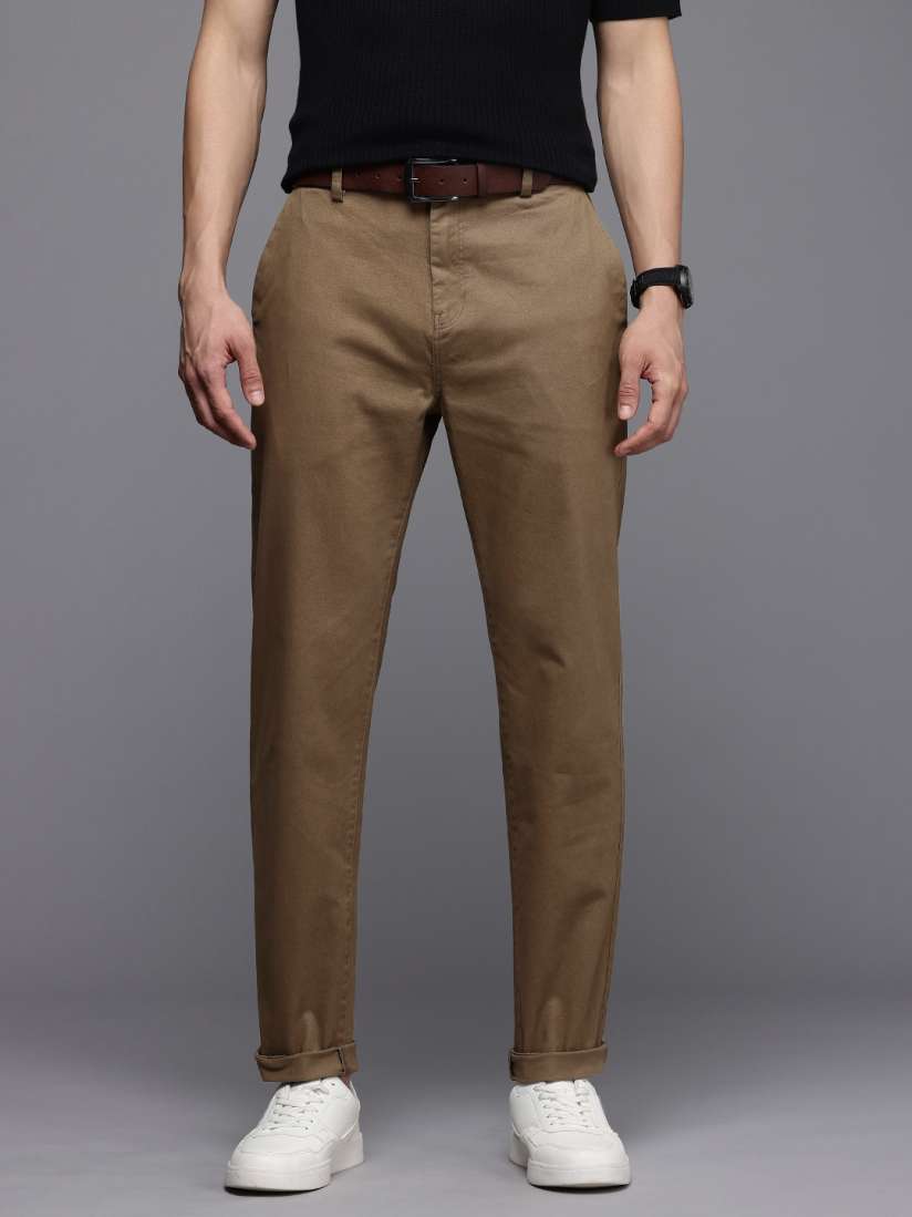 Buy NEXT Men Casual Trousers Comes with a belt Trousers for Men 29905707 Myntra
