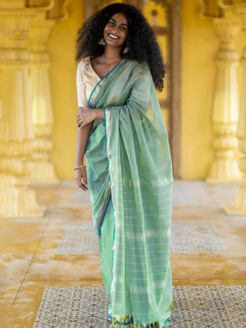 Buy Suta Zari Silk Cotton Saree Sarees for Women 29907071 Myntra