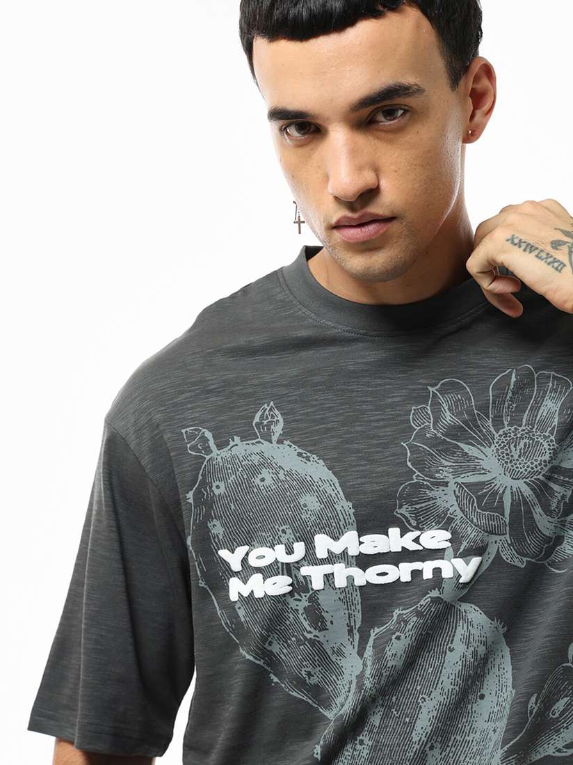 Buy Bewakoof Air Men U Make Me Thorny Graphic Printed