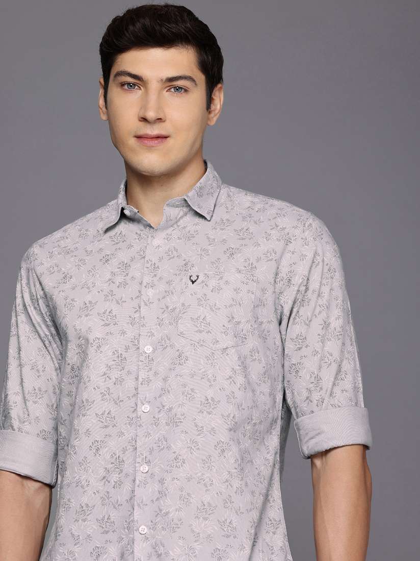 Buy Allen Solly Men Sport Pure Cotton Self Design Floral Opaque Casual Shirt Shirts for Men 29911031 Myntra