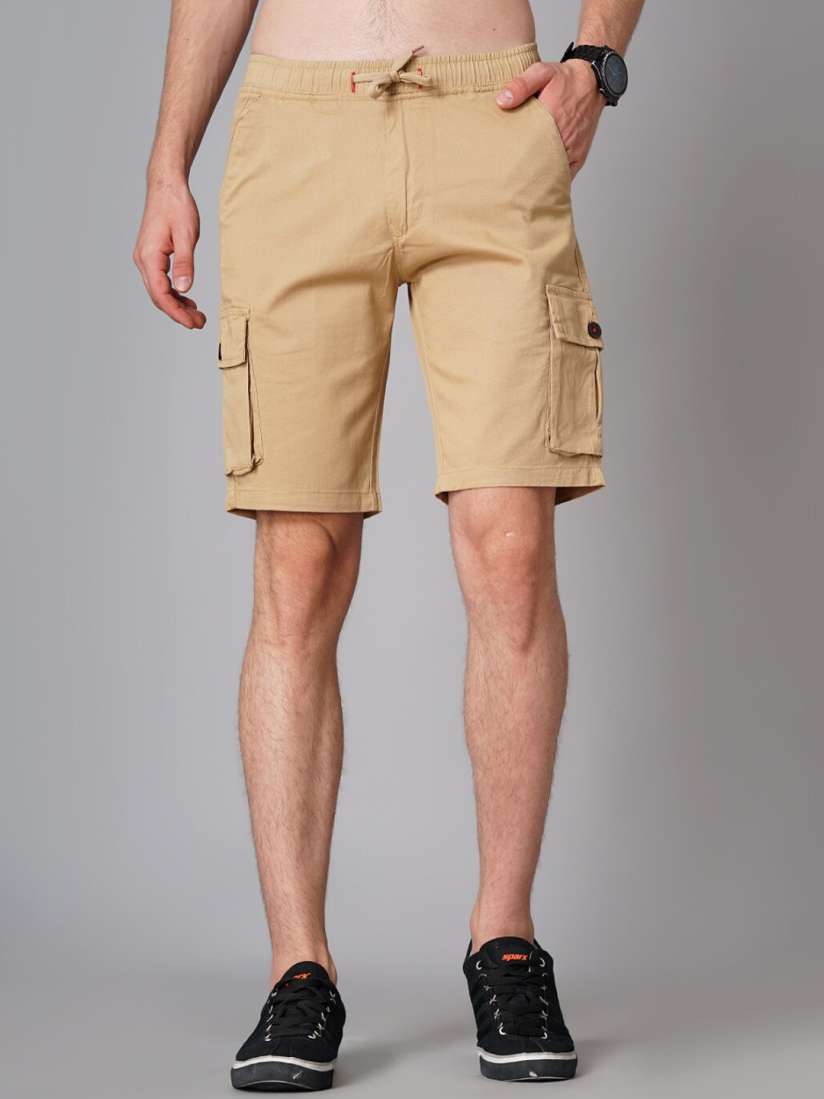 Mens slim cargo shorts top