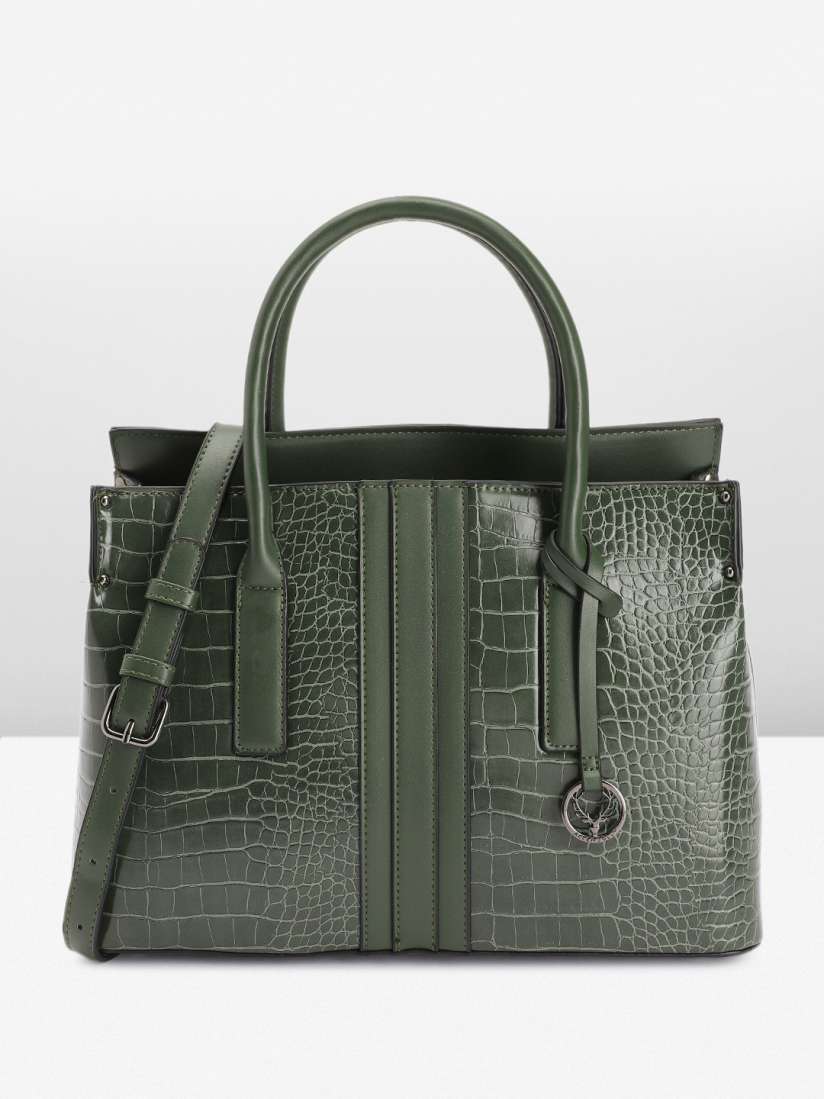 Buy Allen Solly Croc Textured Handheld Bag Handbags for Women 29912436 Myntra